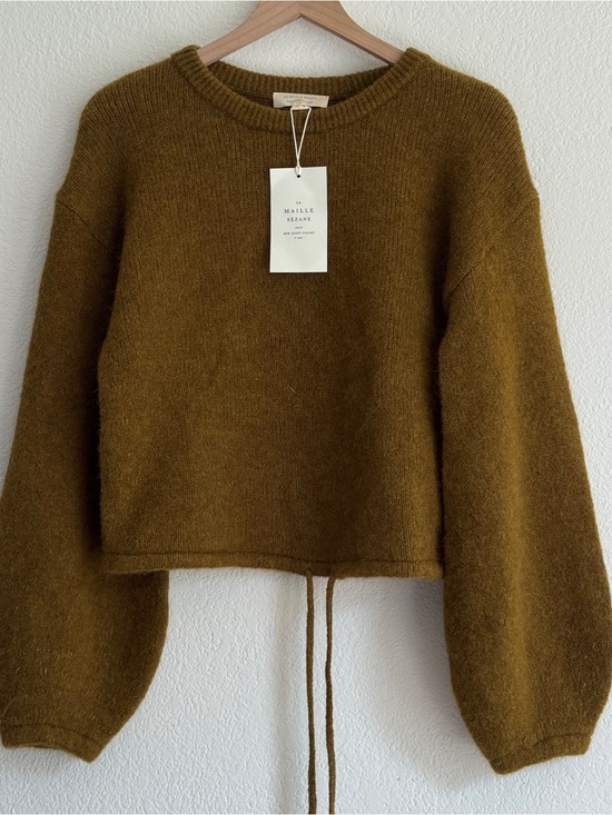 Sezane Sweaters - Sézane Jay Jumper - Olive Green Sweater